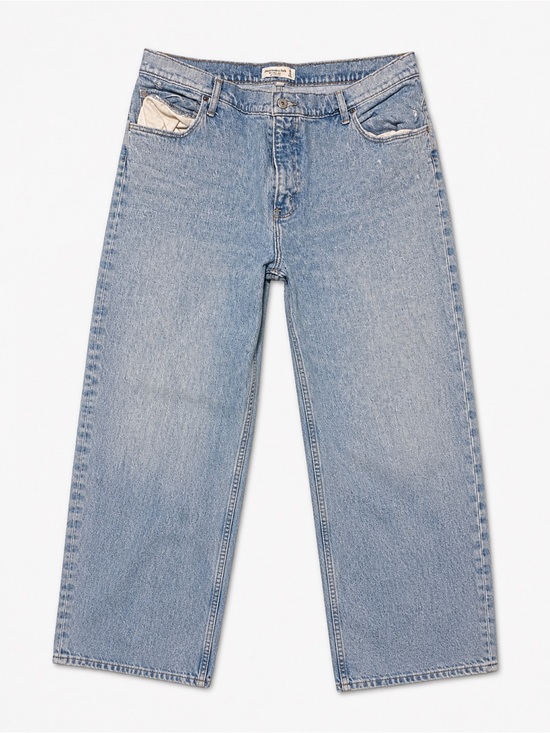 Abercrombie & Fitch Denim - Abercrombie & Fitch Light Blue High-Rise Wide-Leg Jeans
